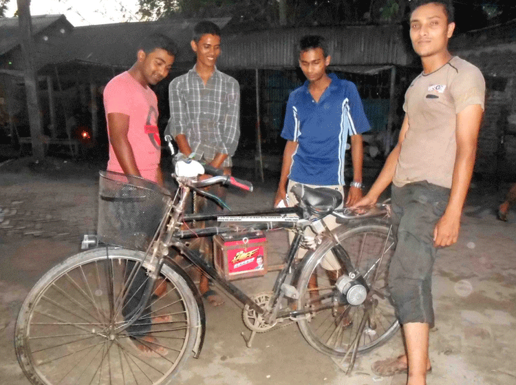 আরমানের অটো বাইসাইকেল, ৫ টাকার বিদ্যুতে চলবে শত মাইল