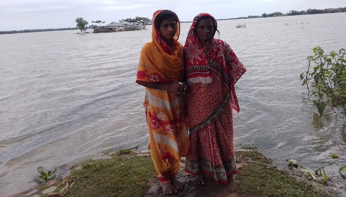 কমলগঞ্জের বিস্তীর্ন এলাকা প্লাবিত, পানিবন্দি বহু পরিবার