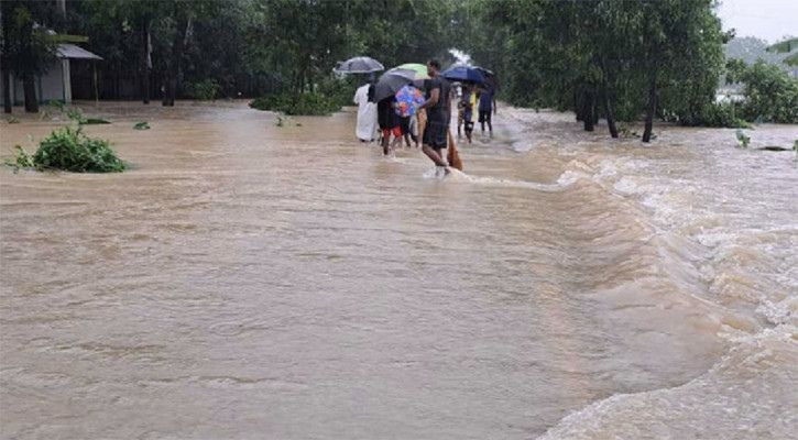 গড়াই নদীর পানি সতর্কসীমায়