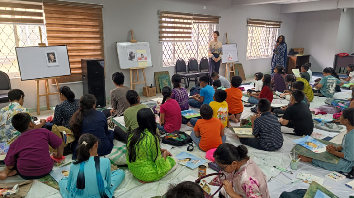 নারী দিবস : রাশিয়ান হাউসে গ্রেট উইমেন পেইন্টিং মাস্টার ক্লাস অনুষ্ঠিত