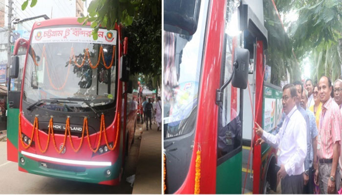 বান্দরবানে বিআরটিসি’র এসি বাস সার্ভিস চালু বান্দরবানে বিআরটিসি’র এসি বাস সার্ভিস চালু