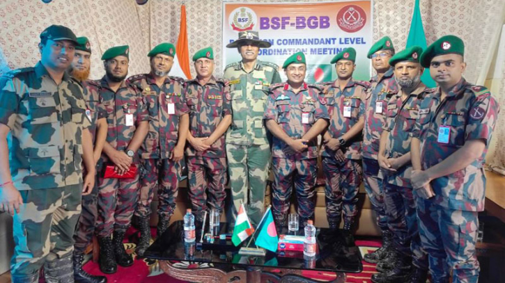 বিজিবি-বিএসএফ ব্যাটালিয়ন কমান্ডার বৈঠকে ফলপ্রসূ আলোচনা বিজিবি-বিএসএফ ব্যাটালিয়ন কমান্ডার বৈঠকে ফলপ্রসূ আলোচনা