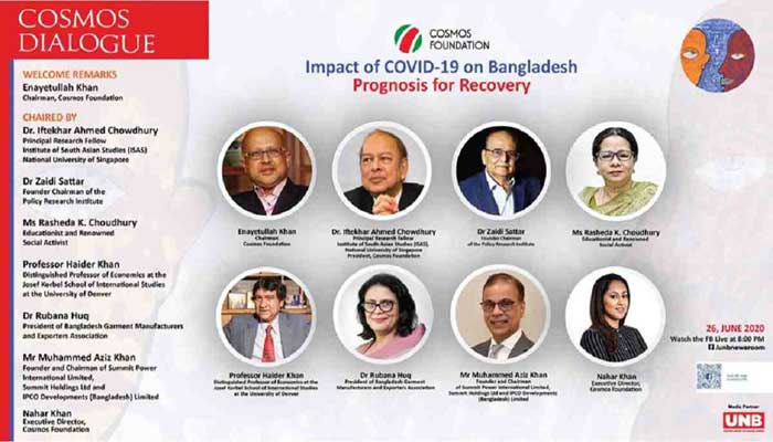 কোভিড-১৯ নিয়ে ওয়েবিনারে কসমস ডায়ালগ শুক্রবার কোভিড-১৯ নিয়ে ওয়েবিনারে কসমস ডায়ালগ শুক্রবার