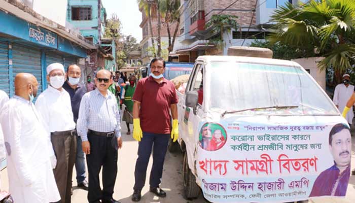 লক্ষাধিক মানুষকে খাদ্য সহায়তা দিচ্ছেন নিজাম হাজারী