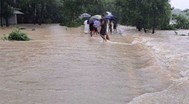 গড়াই নদীর পানি সতর্কসীমায়