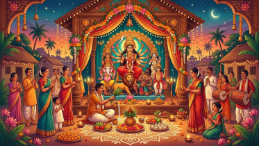 আজ মহাষষ্ঠী, আনুষ্ঠানিকভাবে শুরু হলো শারদীয় দুর্গোৎসব