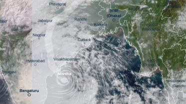 ভারতে আঘাত হানলো ঘূর্ণিঝড় মোন্থা ভারতে আঘাত হানলো ঘূর্ণিঝড় মোন্থা