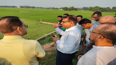 ময়মনসিংহে স্টেডিয়ামের জায়গা পরিদর্শনে ক্রীড়া সচিব 