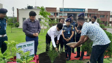 সিলেট কেন্দ্রীয় কারাগারে খেজুর চারা রোপণ করলেন জেলা প্রশাসক