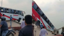 দৌলতদিয়ায় নদীতে পড়ে গেছে যাত্রীবাহী বাস : বহু হতাহতের শঙ্কা