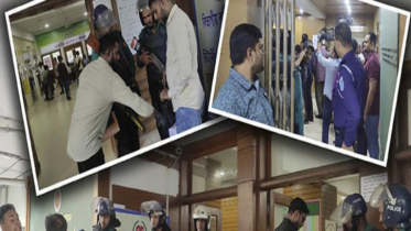 ককটেল বিস্ফোরণ: ঢাকা বিভাগীয় রিটার্নিং কার্যালয়ে প্রবেশে কড়াকড়ি
