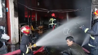 শাহজালালের আগুন ৭ ঘণ্টা পর নিয়ন্ত্রণে