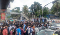 শিক্ষামন্ত্রীর পদত্যাগের দাবিতে সায়েন্স ল্যাব মোড় অবরোধ