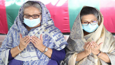 টুঙ্গিপাড়ায় বঙ্গবন্ধুর সমাধিতে প্রধানমন্ত্রীর শ্রদ্ধা
