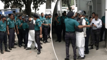 ট্রাইব্যুনালে মেজাজ হারিয়ে মাথা থেকে হেলমেট ফেলে দিলেন শাজাহান খান