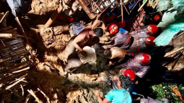 উখিয়ার রোহিঙ্গা ক্যাম্পে পাহাড় ধসে ৮ জনের মৃত্যু