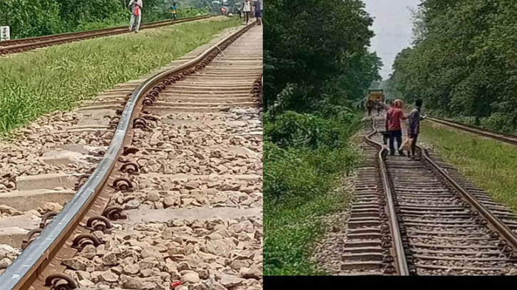 আবারও বেঁকে গেলো রেললাইন : ট্রেন চলাচল বন্ধ