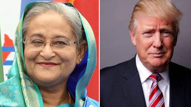 ট্রাম্পকে শেখ হাসিনার অভিনন্দন: সম্পর্ক আরও মজবুতের আশা ট্রাম্পকে শেখ হাসিনার অভিনন্দন: সম্পর্ক আরও মজবুতের আশা