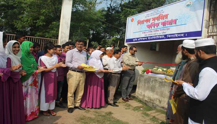 ঝিনাইদহে নিরাপদ সবজির ‘ক্ষনিক বাজার’ উদ্বোধন