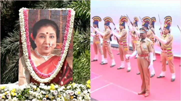 শ্রদ্ধা-ভালোবাসায় আশা ভোঁসলেকে শেষ বিদায়