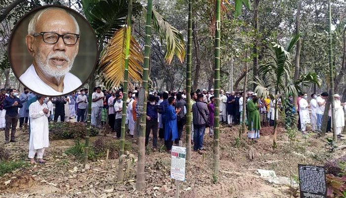 বড় ছেলের পাশে চিরনিদ্রায় শায়িত এটিএম শামসুজ্জামান