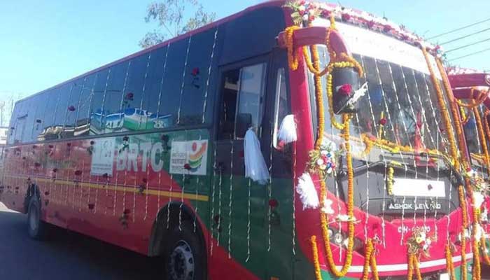 সিলেট-শ্রীমঙ্গল রুটে বিআরটিসি বাস সার্ভিস উদ্বোধন