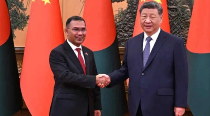 প্রধানমন্ত্রী তারেক রহমানের সঙ্গে বৈঠকে চীনের প্রেসিডেন্ট