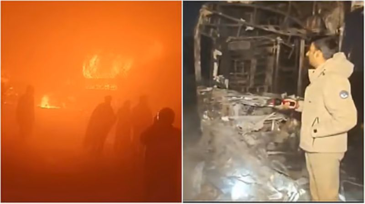 ঘন কুয়াশায় দিল্লি-আগ্রা এক্সপ্রেসওয়েতে গাড়ির সংঘর্ষ : আগুন লেগে নিহত ৪