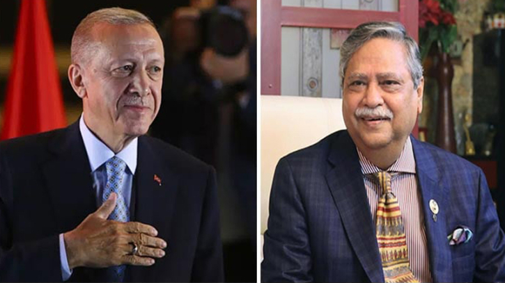 তৃতীয়বার নির্বাচিত হওয়ায় এরদোয়ানকে রাষ্ট্রপতির অভিনন্দন