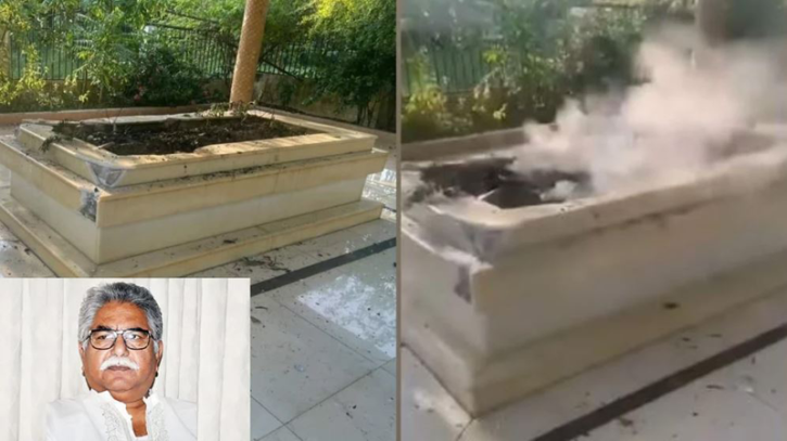 প্রয়াত এমপি বাদলের কবরস্থানে ভাঙচুর-আগুন প্রয়াত এমপি বাদলের কবরস্থানে ভাঙচুর-আগুন