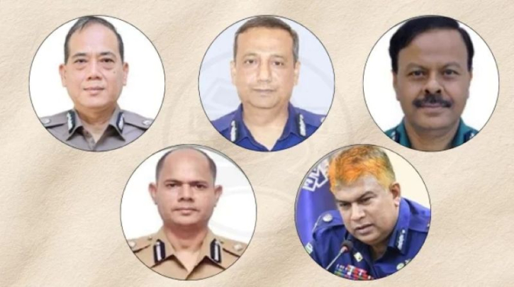 ৫ অতিরিক্ত আইজিপি বাধ্যতামূলক অবসরে