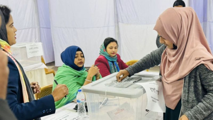 জকসু নির্বাচনে ভোটগ্রহণ চলছে