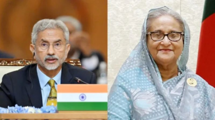 ভারতে অবস্থান প্রসঙ্গে  হাসিনাকেই সিদ্ধান্ত নিতে হবে : জয়শঙ্কর