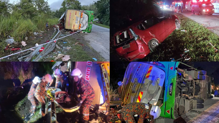 মালয়েশিয়ায় সড়ক দুর্ঘটনায় ১৫ শিক্ষার্থী নিহত :বাংলাদেশি আছে কিনা নিশ্চিত নয়