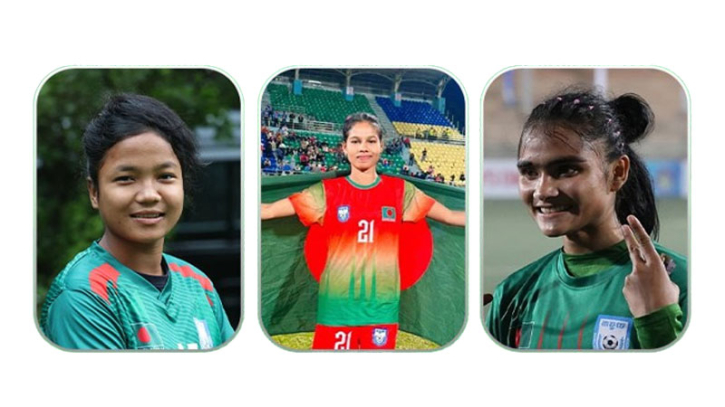 ঠাকুরগাঁওয়ের কুঁড়েঘর থেকেই উঠে আসা তিন নারী ফুটবলার ঠাকুরগাঁওয়ের কুঁড়েঘর থেকেই উঠে আসা তিন নারী ফুটবলার
