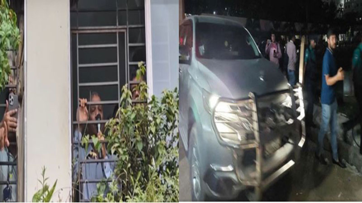 ৯ ঘণ্টা অবরুদ্ধ থাকার পর মাইলস্টোন থেকে বের হলেন দুই উপদেষ্টা-প্রেস সচিব ৯ ঘণ্টা অবরুদ্ধ থাকার পর মাইলস্টোন থেকে বের হলেন দুই উপদেষ্টা-প্রেস সচিব