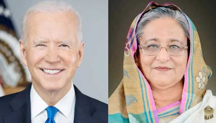 জো বাইডেনকে বাংলাদেশে দাওয়াত দিলেন শেখ হাসিনা জো বাইডেনকে বাংলাদেশে দাওয়াত দিলেন শেখ হাসিনা
