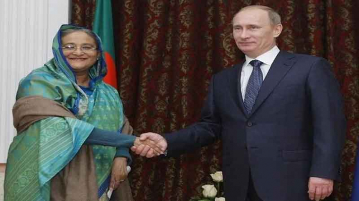 প্রধানমন্ত্রীকে রাশিয়ার প্রেসিডেন্ট পুতিনের অভিনন্দন