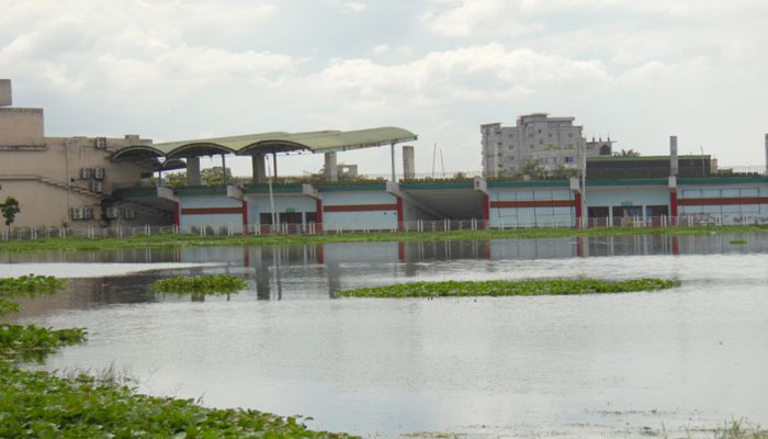 পানিতে ডুবে আছে ওসমান আলী স্টেডিয়াম