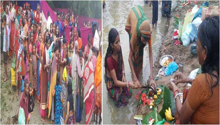 মাধবপুরে কাত্যায়নী পূজা সম্পন্ন : গঙ্গা স্নানের দীর্ঘ লাইন