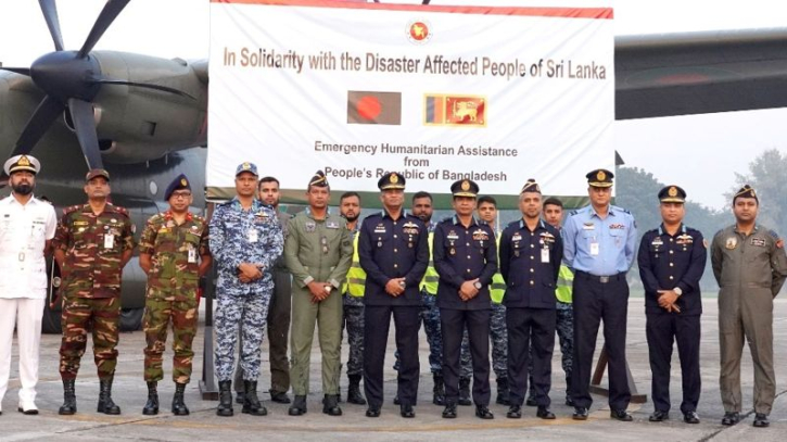 ঘূর্ণিঝড়-বন্যা: বাংলাদেশ থেকে ১০ টন ত্রাণ সহায়তা গেল শ্রীলঙ্কায়