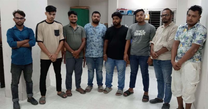 উত্তরখানে গোপন বৈঠক থেকে যুবলীগের ৮ নেতাকর্মী গ্রেপ্তার