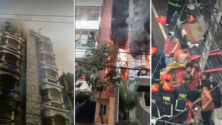 উত্তরায় আগুনে নিহত বেড়ে ৬ : সবাই দুই পরিবারের